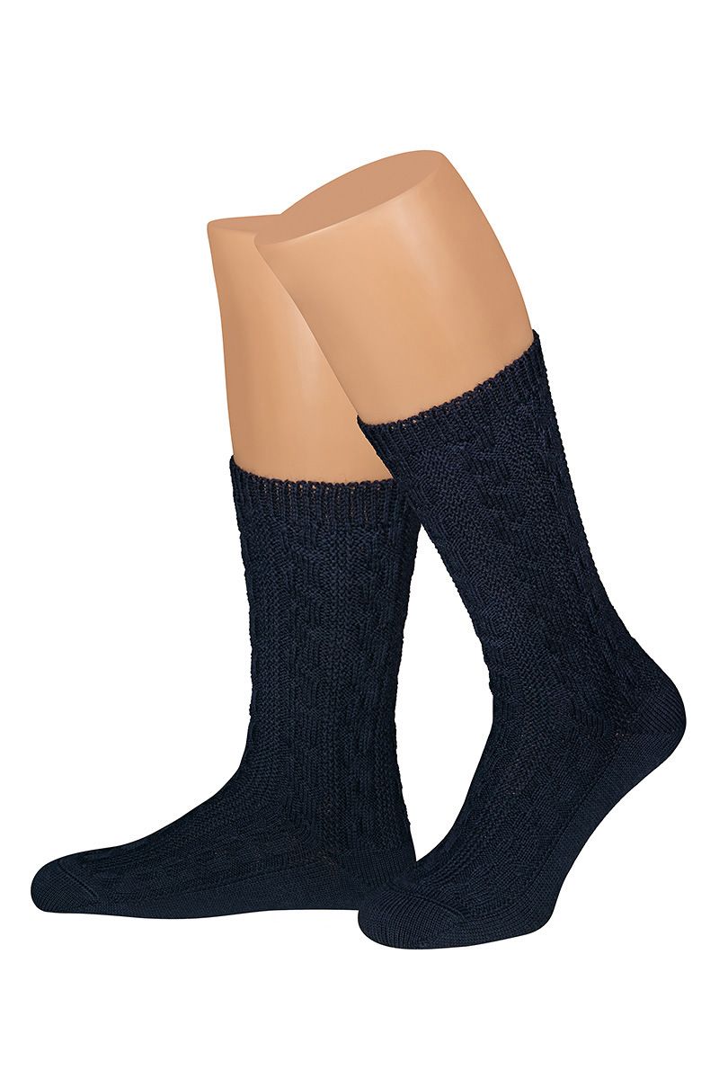 Schwarze Trachtensocken von MOSER Trachten für traditionellen oder modernen Stil.
