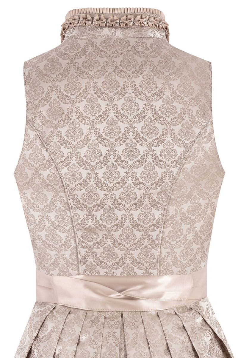 Elegantes Dirndl mit floralem Muster und Taillenband von MOSER Trachten.