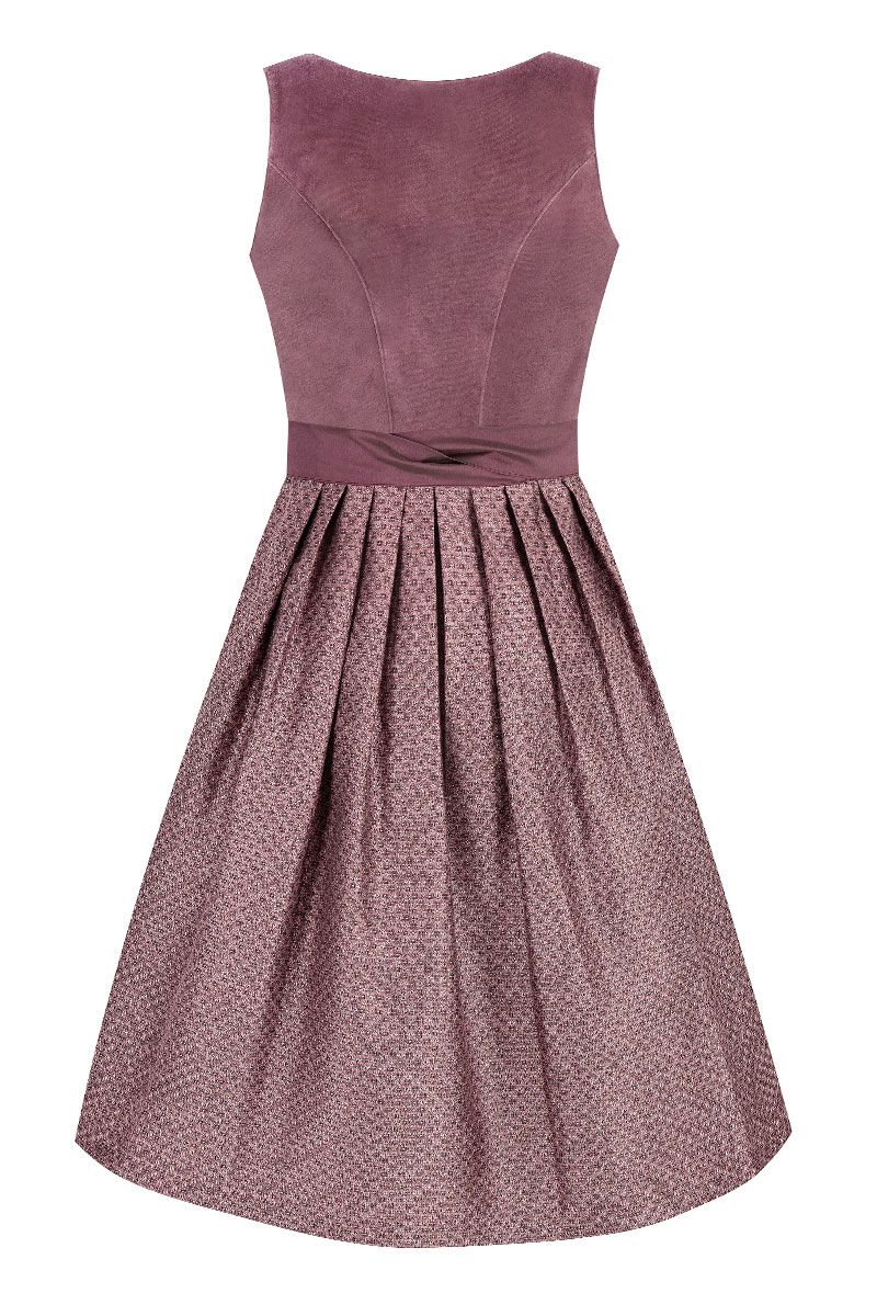 Elegantes rosa Dirndl aus hochwertigem Stoff von MOSER Trachten.