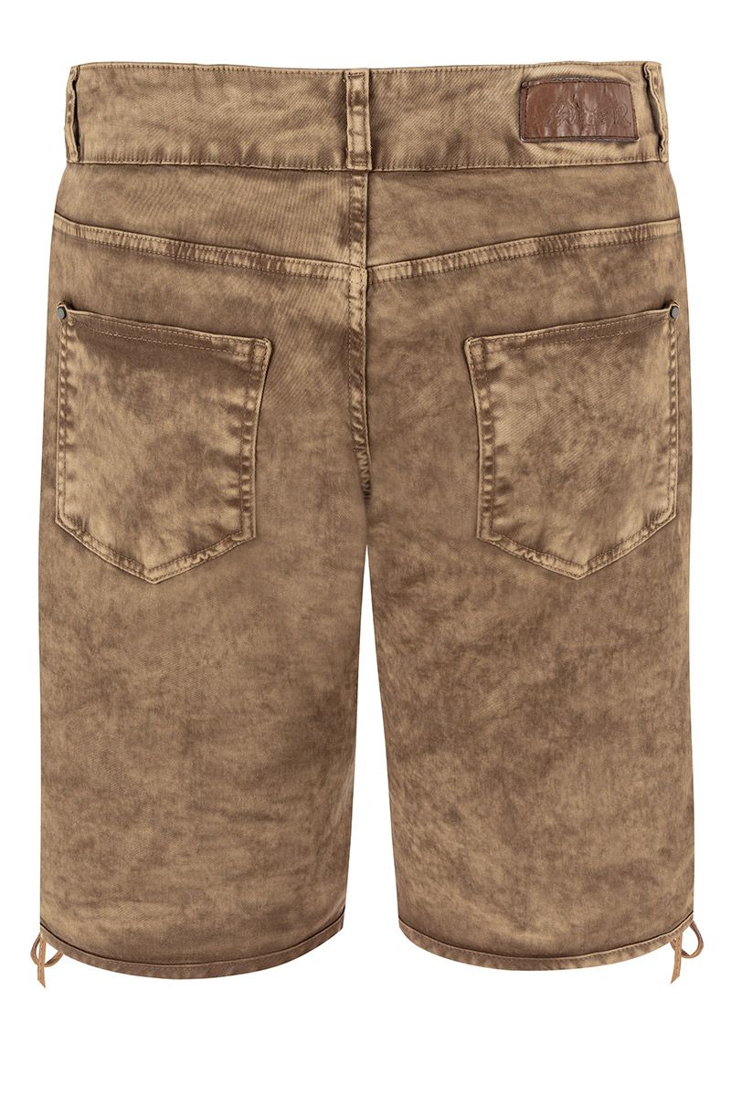Braune Lederhose für Herren von MOSER Trachten, inspiriert von traditioneller Trachtenmode.