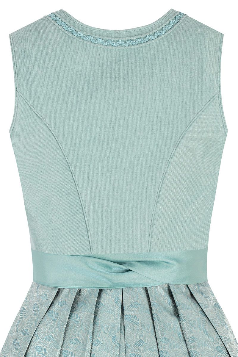 Mintfarbenes Dirndl mit elegantem Muster von MOSER Trachten bei trachten.de.