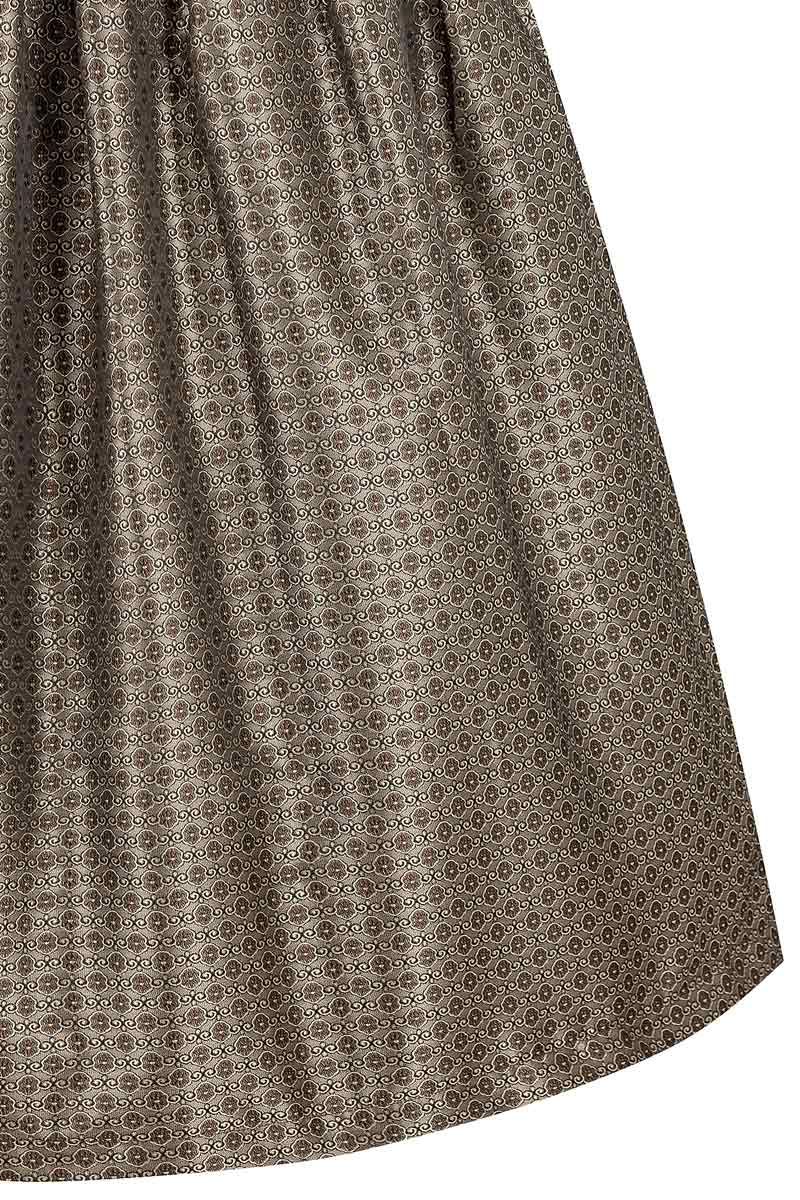 Hochwertiger Rock in braunem jacquard Muster von MOSER Trachten bei trachten.de.