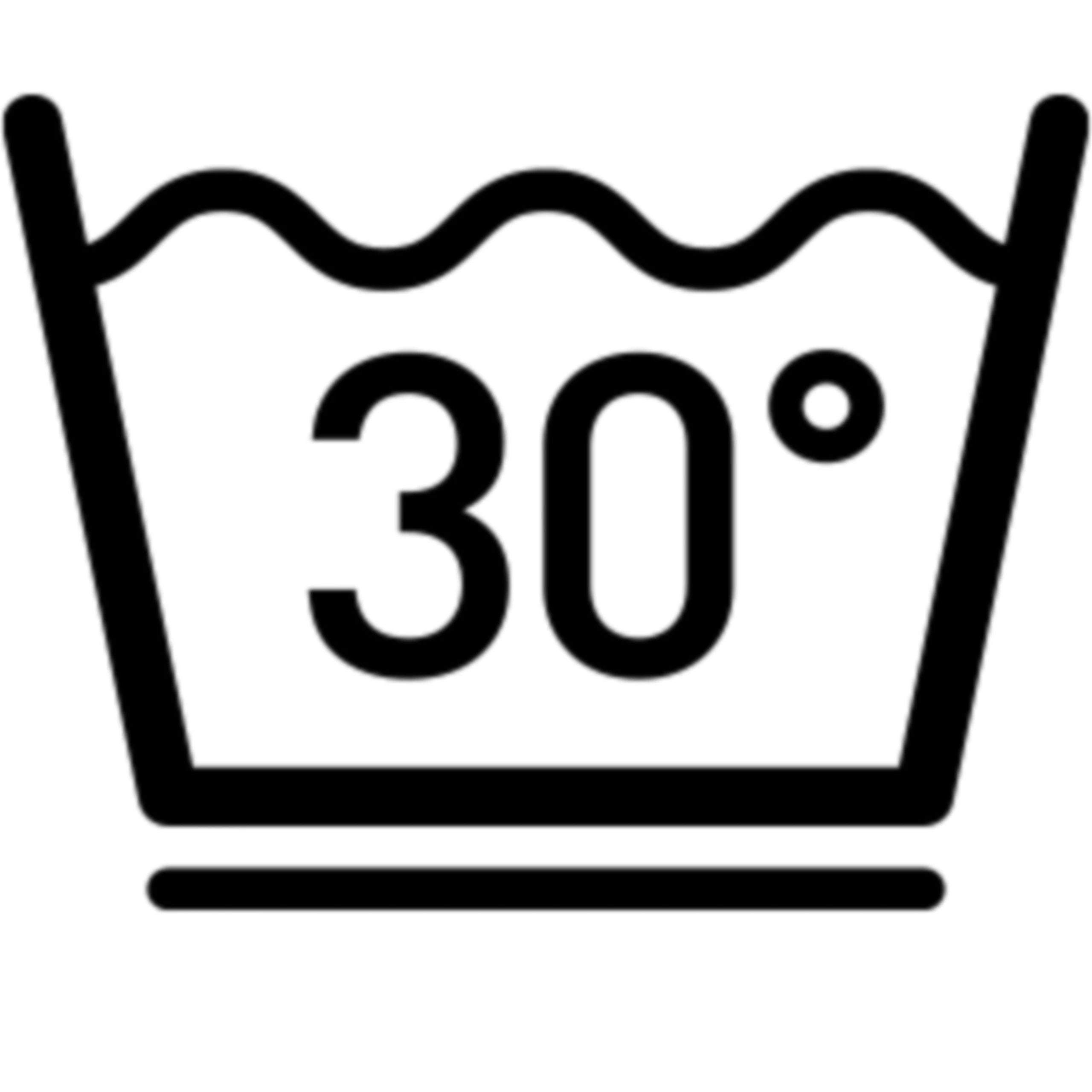 gentle wash at temperature up to 30°C