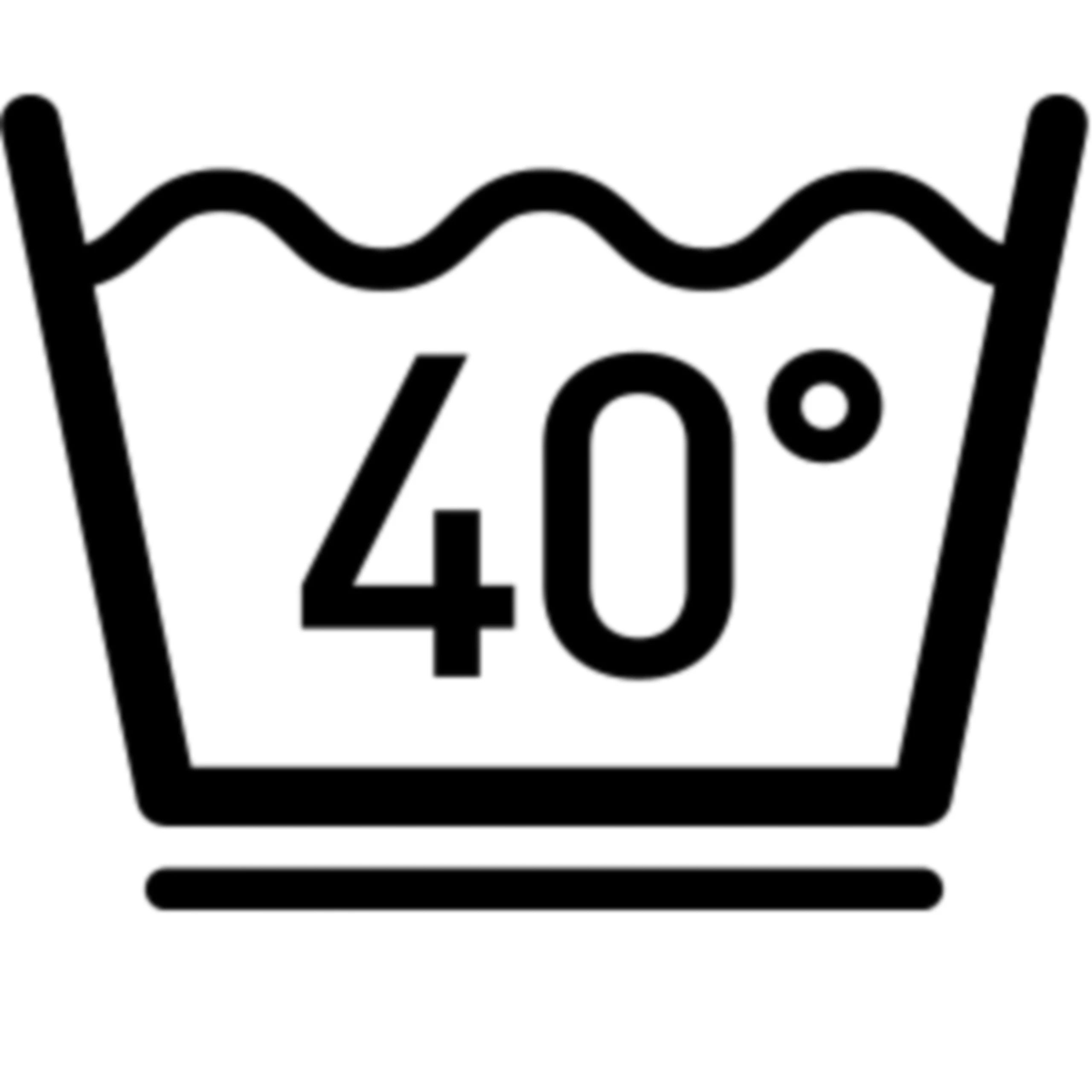 gentle wash at temperature up to 40°C