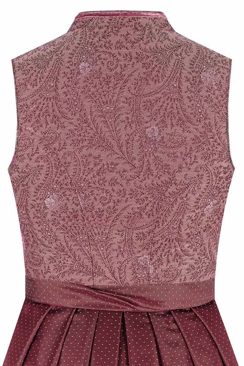 Aufwändige florale Muster zieren den Rücken eines hochwertigen Trachtenkleids von MOSER.
