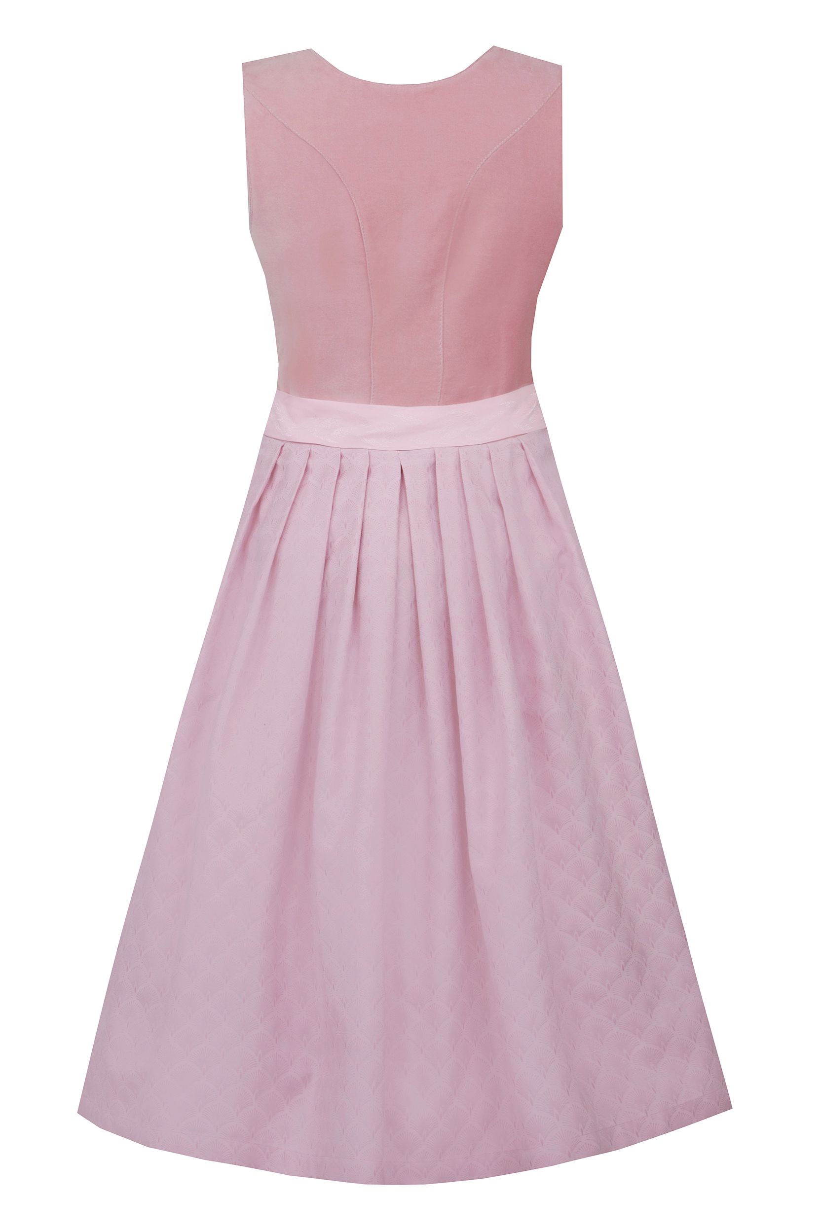 Rosa Dirndl in Faltenoptik von MOSER Trachten aus hochwertigem Material.