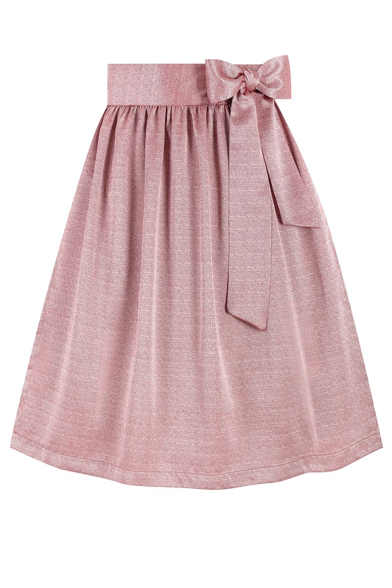 Rosa Dirndlschürze von MOSER Trachten mit femininer Schleife.