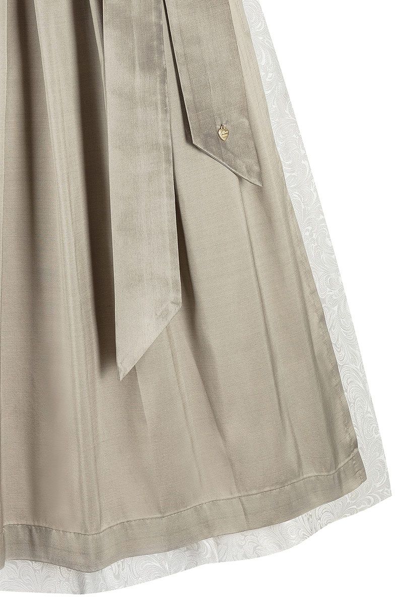 Eleganter beiger Trachtenrock mit feinem Muster von MOSER Trachten bei trachten.de.