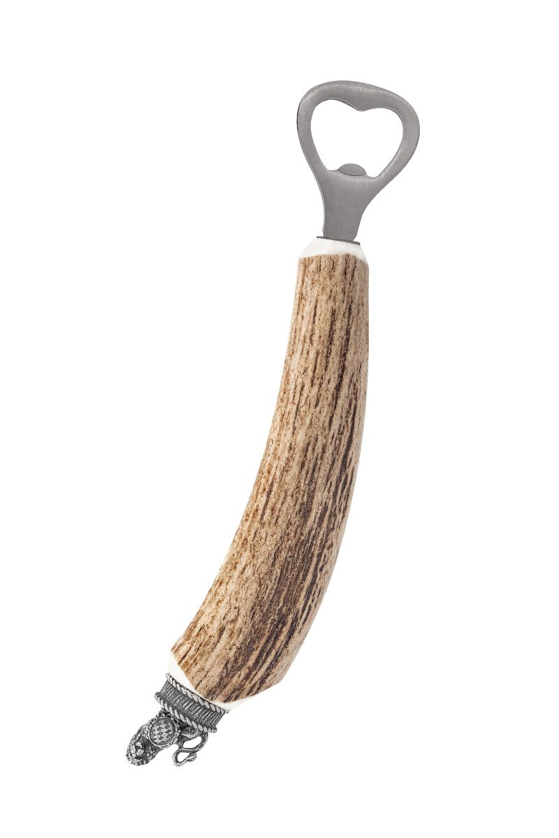 Flaschenöffner mit Hirschhorn-Griff von MOSER Trachten für traditionelle Anlässe.