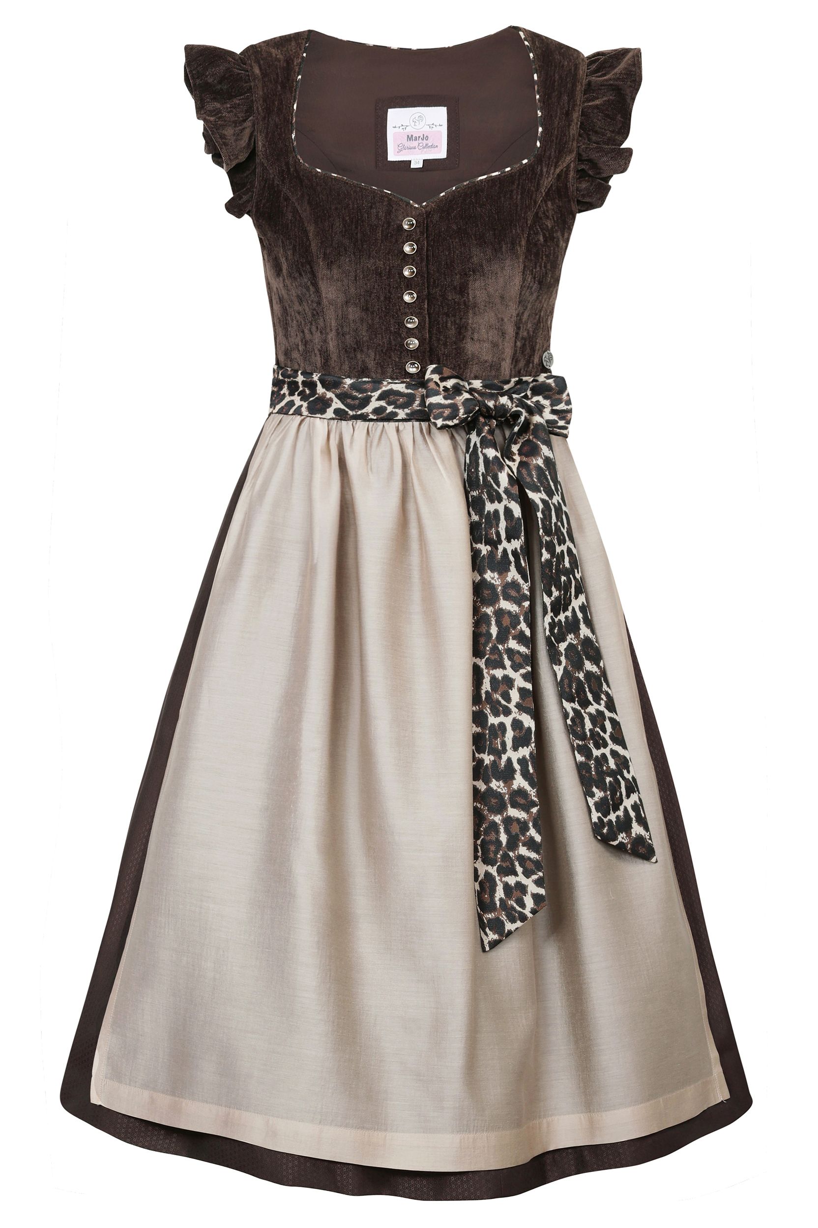 Marjo Dirndl OBERHOFEN (70 cm) ~ 36 ~ braun MOT023350.36