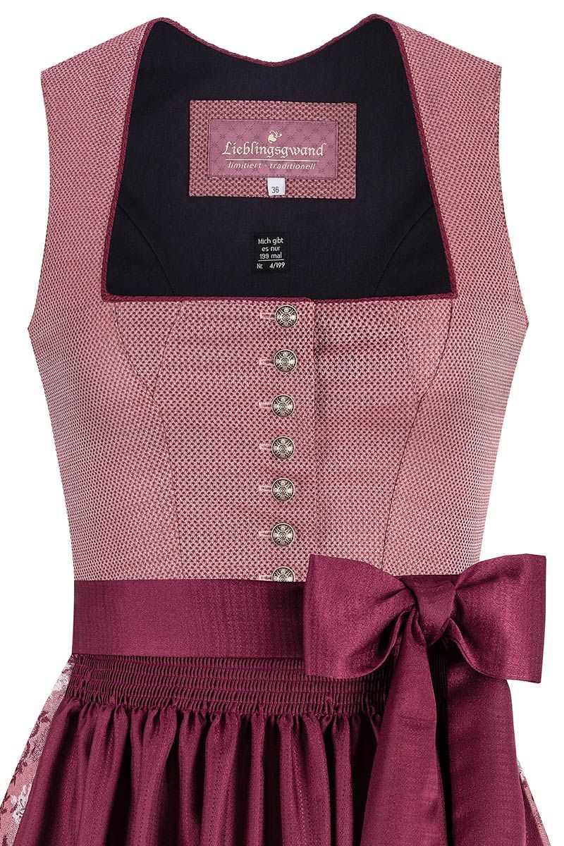 Midi Dirndl 70 cm beere Mina 016441 MOSER Trachten und Dirndl