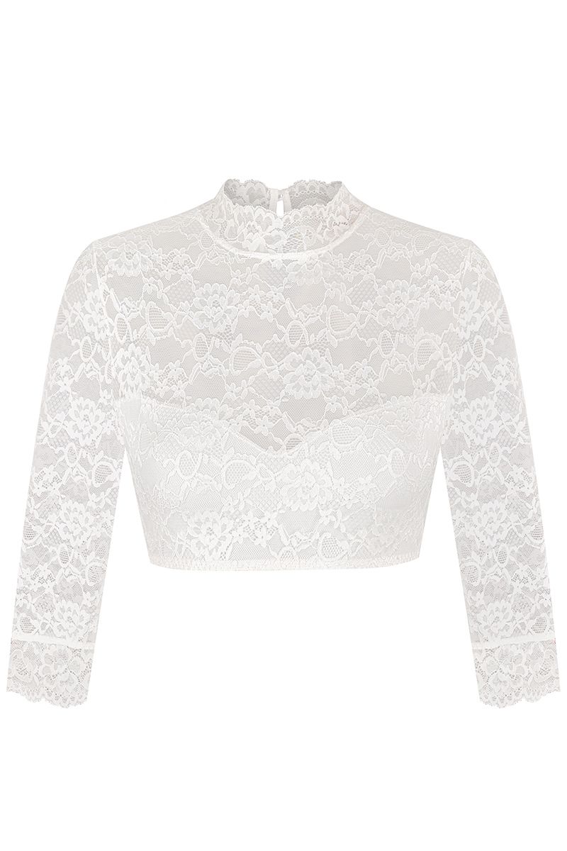 Elegante Spitzenbluse von MOSER Trachten für ein traditionelles aber modernes Trachten-Outfit.