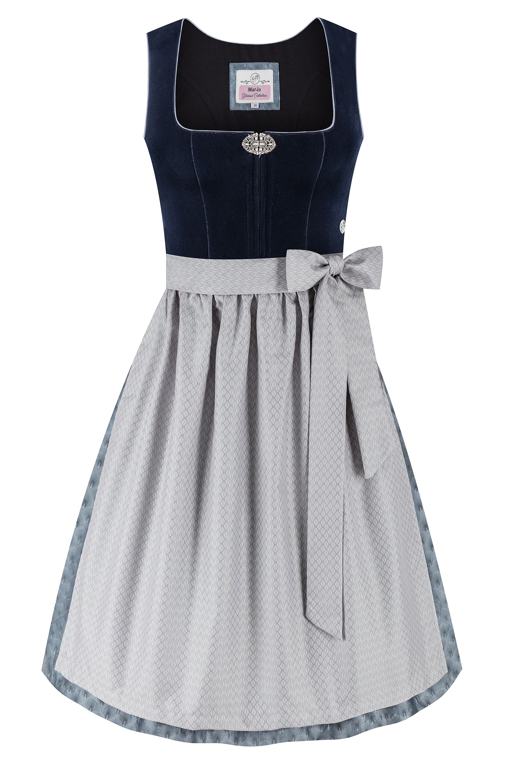 dark blue, silver