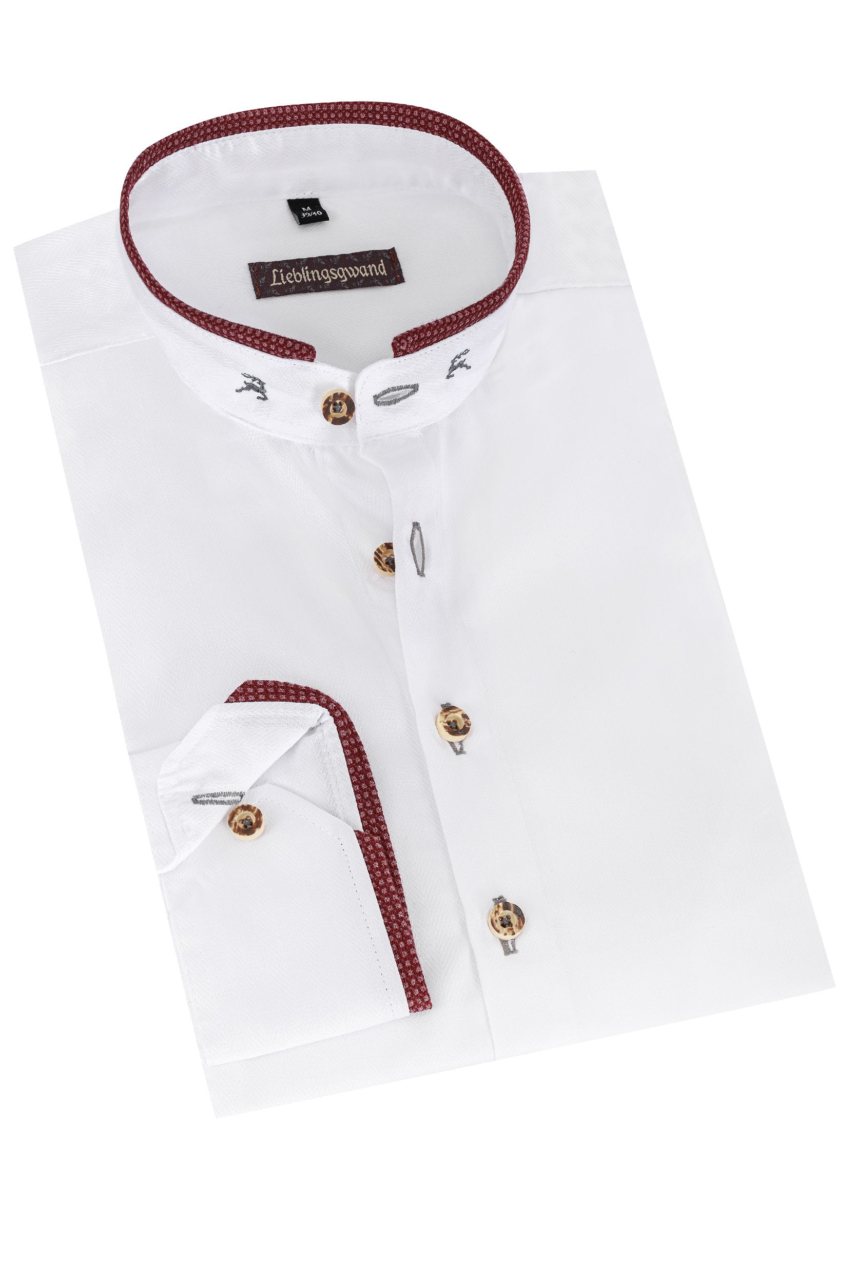 white, red